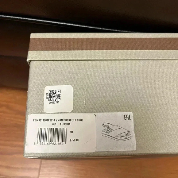 NWT MARNI BLACK LEATHER FUSSBETT FUCHSIA PINK SANDAL SHOE 38 - Picture 7 of 8